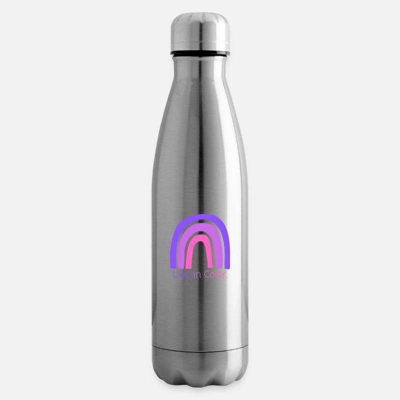 Vivid Rainbow - Isolierflasche - Lightsilver