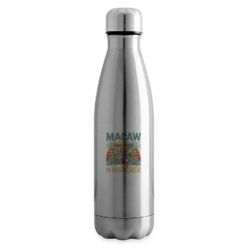 Parrot Lover Design - Insulated Water Bottle - silver - Right