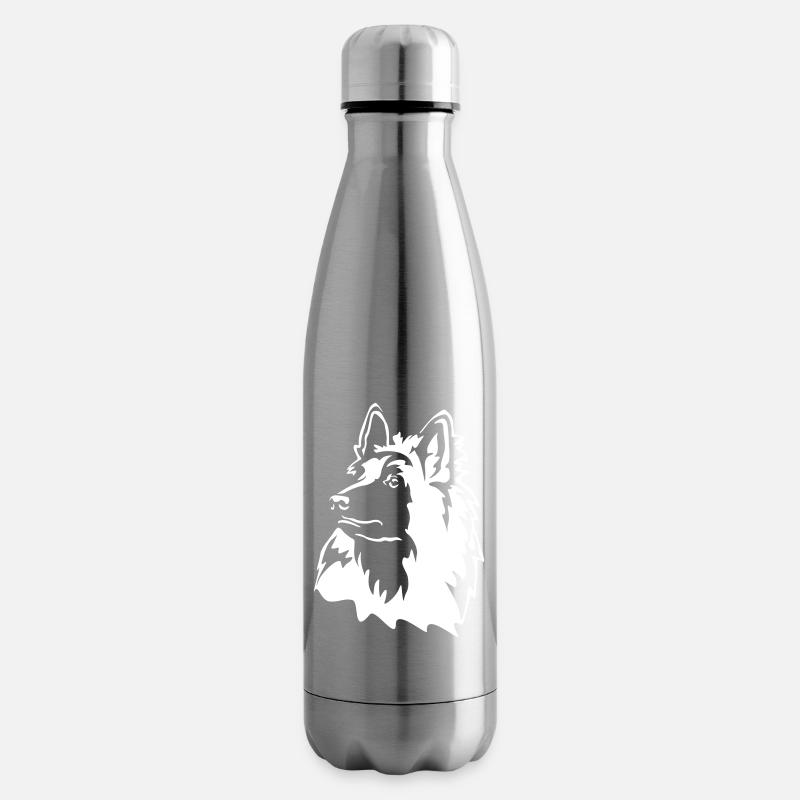 Tervueren Kopf "Black Edition" - Isolierflasche - Lightsilver