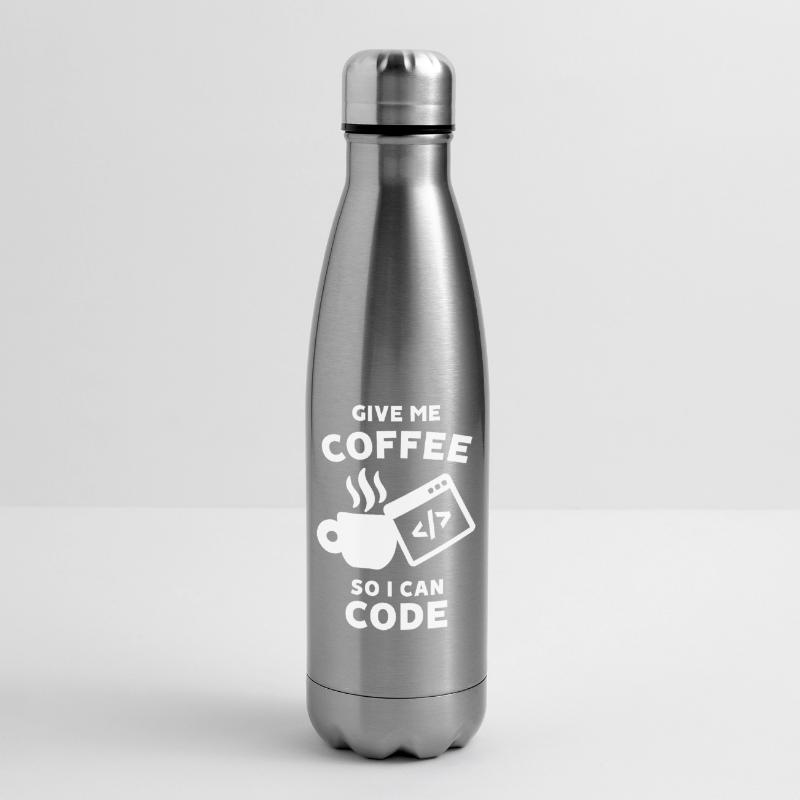 Déclaration de carrière Work Coder Gagner de l’argent Bouteille isotherme