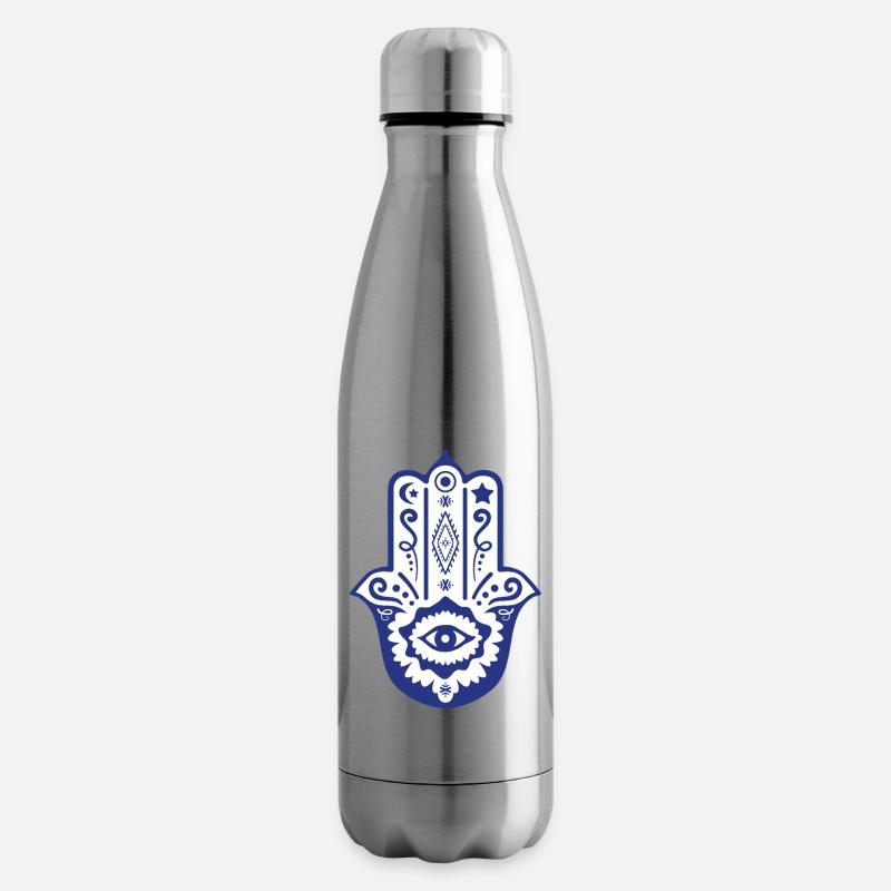Main de Fatma par Helfspawn - Bouteille isotherme - argent clair