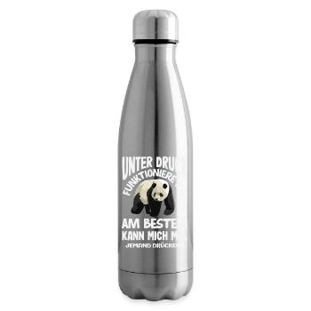 I function best under pressure - Insulated Water Bottle - silver - Right
