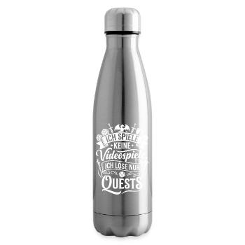 Ich spiele keine Videospiele – ich löse Quests - Isolierflasche - Lightsilver - Rechts