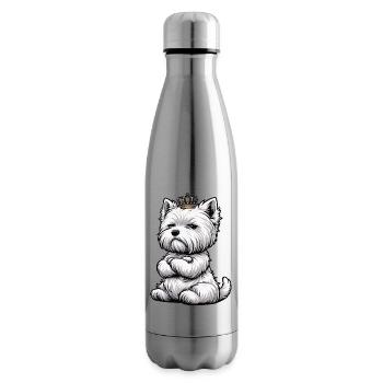 West highland terrier Westie West highland hund - Isolierflasche - Lightsilver - Rechts