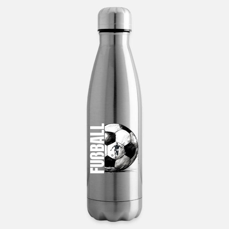 Fußball - Isolierflasche - Lightsilver