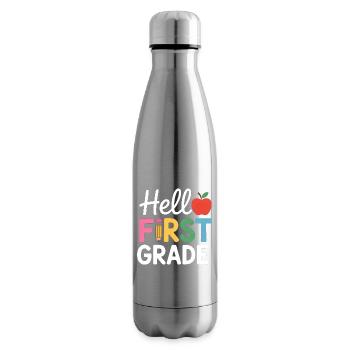 Hello First Grade Back To School - Isolierflasche - Lightsilver - Rechts
