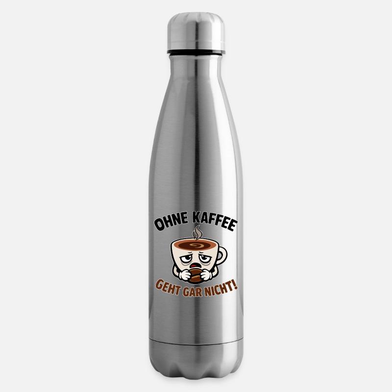 Ohne Kaffee Geht Gar Nicht - Isolierflasche - Lightsilver