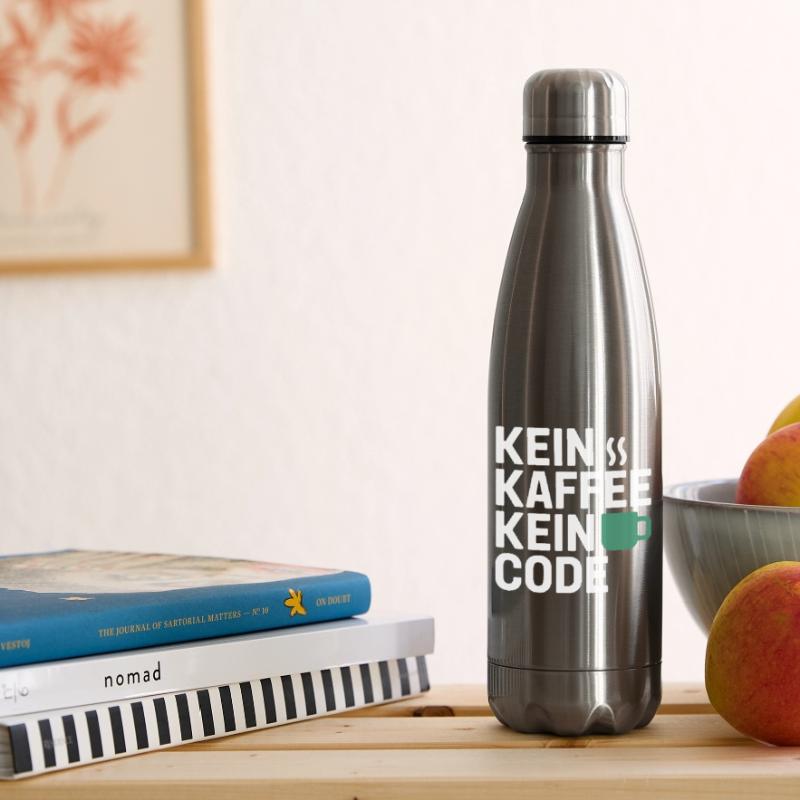 Kein Kaffee Kein Code Programmierer Informatiker Isolierflasche