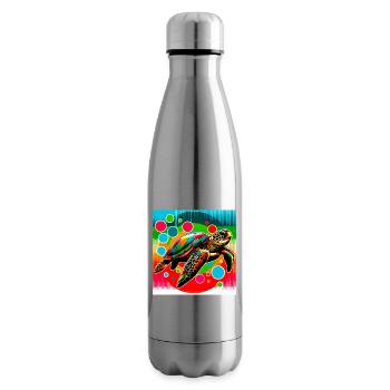 tortue - Bouteille isotherme - argent clair - Droite