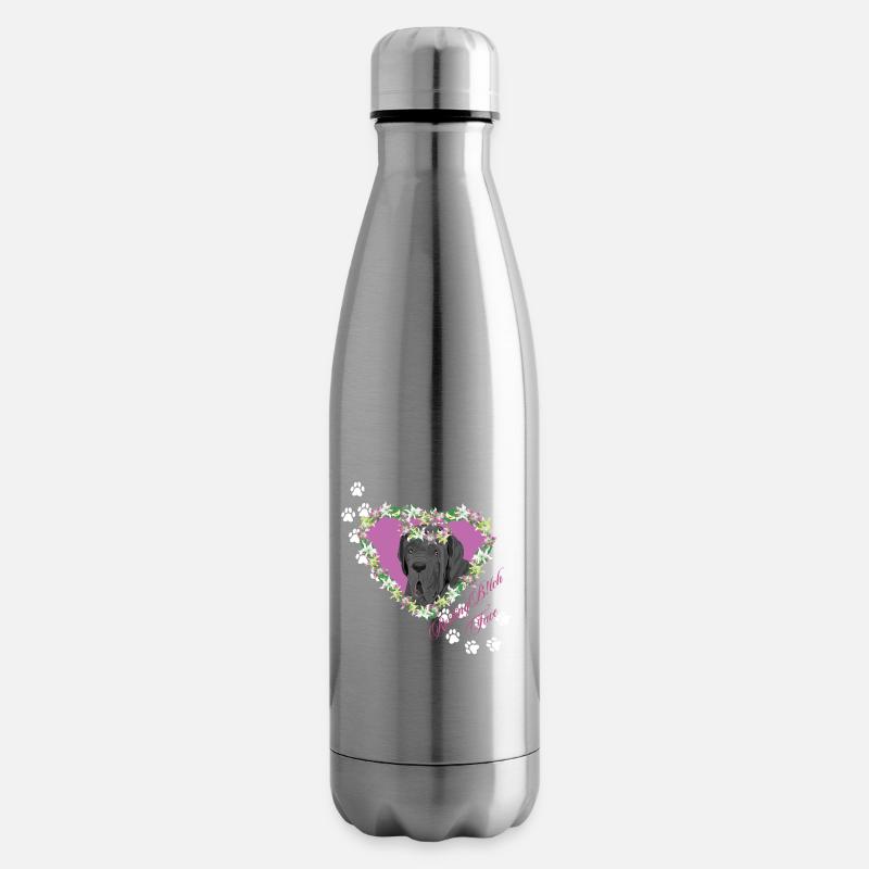 Ruhende B!tch Gesicht Neapolitanischer Mastiff - Isolierflasche - Lightsilver