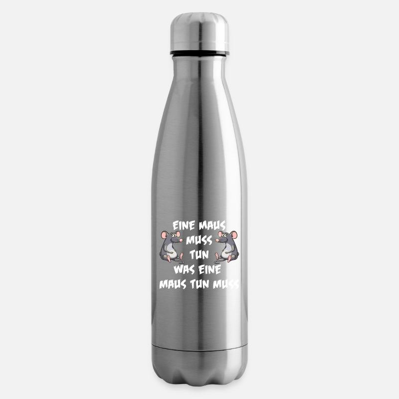Maus tun muss - Isolierflasche - Lightsilver