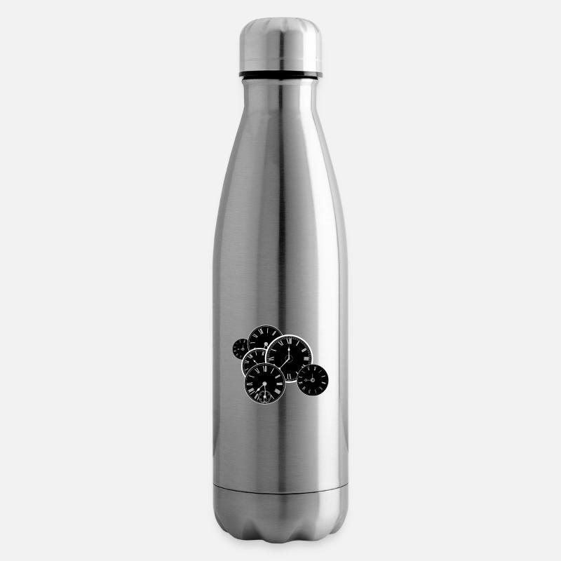 Antike Uhr - Isolierflasche - Lightsilver