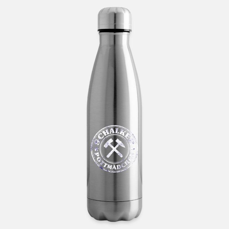 Schalker Ruhrpott Mädchen - Isolierflasche - Lightsilver