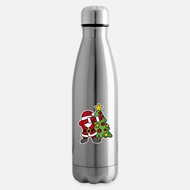 Dabbin' around the Christmas tree - Isolierflasche - Lightsilver