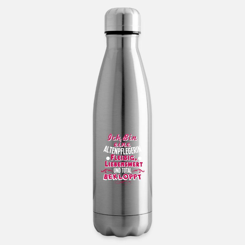 Altenpflegerin - Isolierflasche - Lightsilver