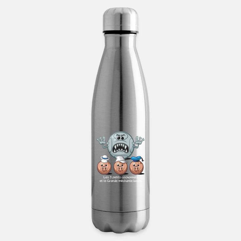 Les 3 petits cochonnets - Isolierflasche - Lightsilver