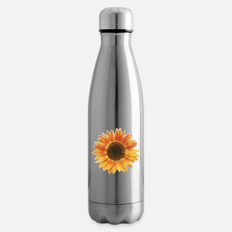 Sonnenblume - Isolierflasche - Lightsilver