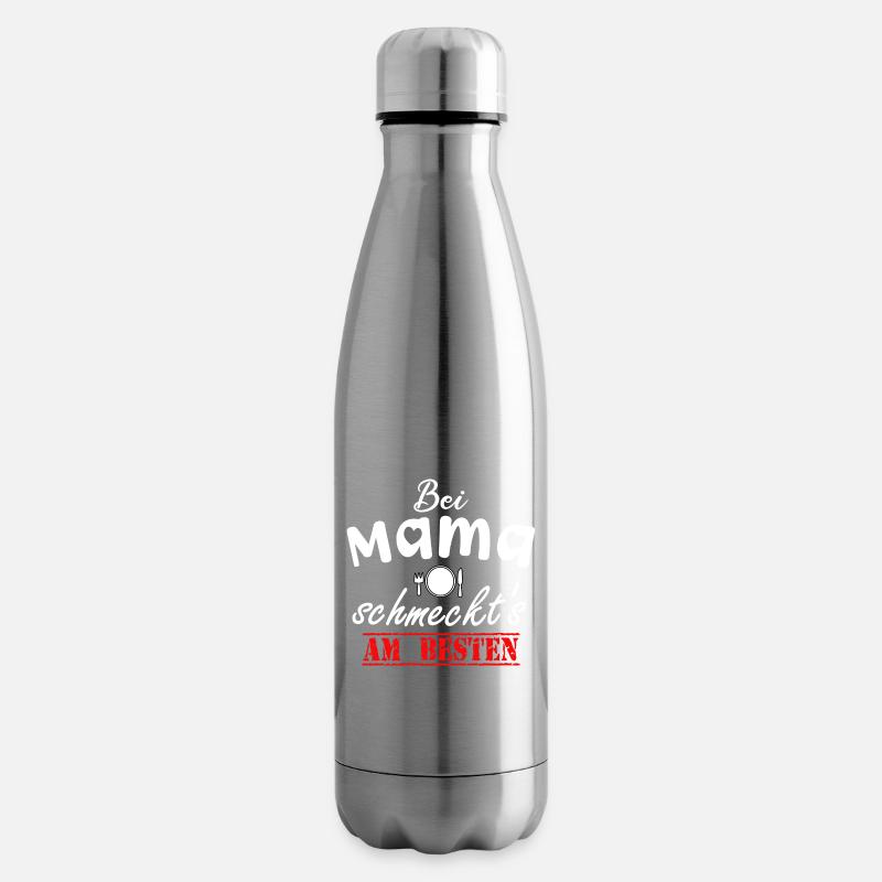 Bei Mama Schmeckt's Beste Köchin Muttertag Liebe - Isolierflasche - Lightsilver