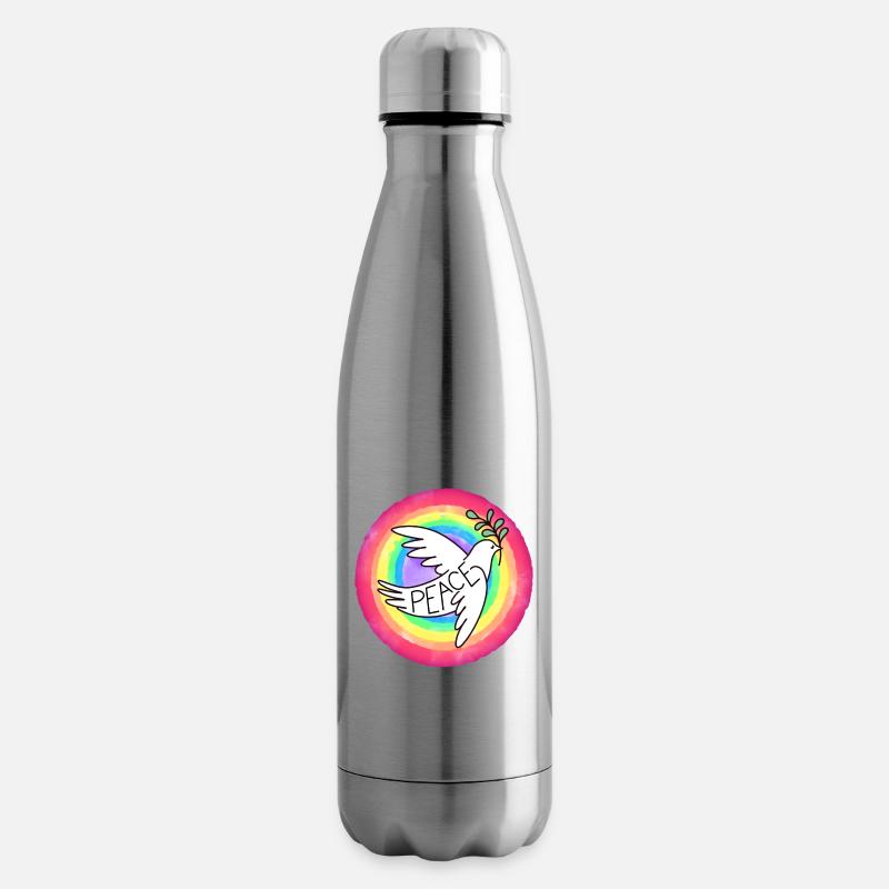 Peace Dove - Isolierflasche - Lightsilver