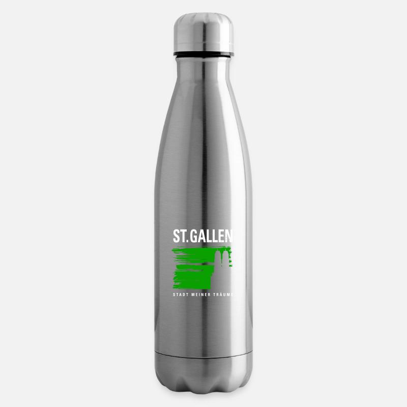 St.Gallen mit Münster - Isolierflasche - Lightsilver