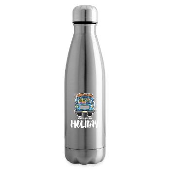 Holidays Travel Travel Camping Funny - Insulated Water Bottle - silver - Right