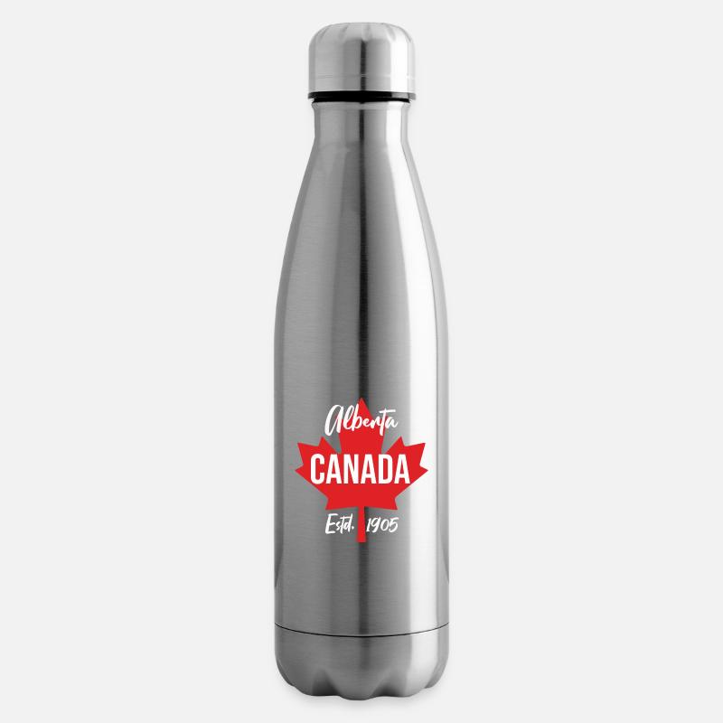 Alberta Canada 1905 - Insulated Water Bottle - silver