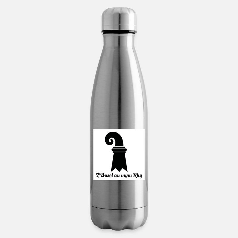 Basel am Rhein - Isolierflasche - Lightsilver