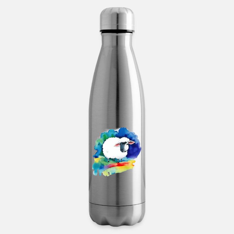 Schaf - Isolierflasche - Lightsilver