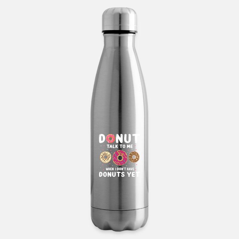 Donut spricht mit mir Design - Isolierflasche - Lightsilver