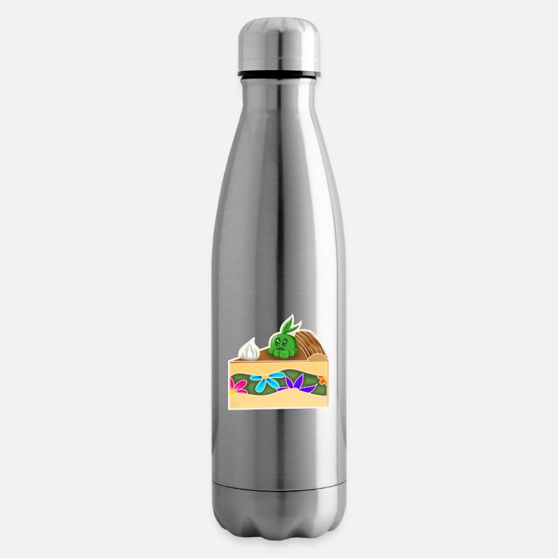 PieceOfCakePousse ! - Bouteille isotherme - argent clair