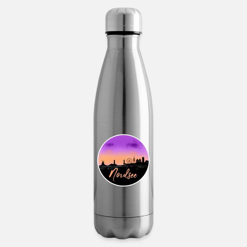 Nordsee Fineline Skyline - Isolierflasche - Lightsilver