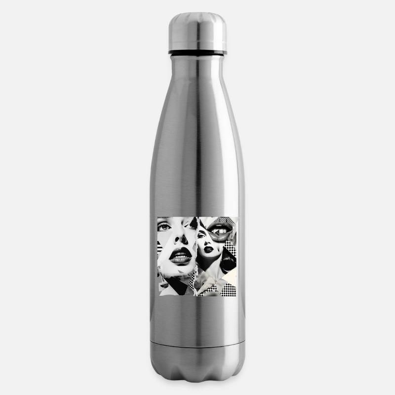 Conception de fragments d’images - Bouteille isotherme - argent clair