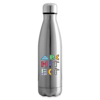 Karriere Architekt Beruf Job Arbeit Vorgesetzter - Isolierflasche - Lightsilver - Rechts
