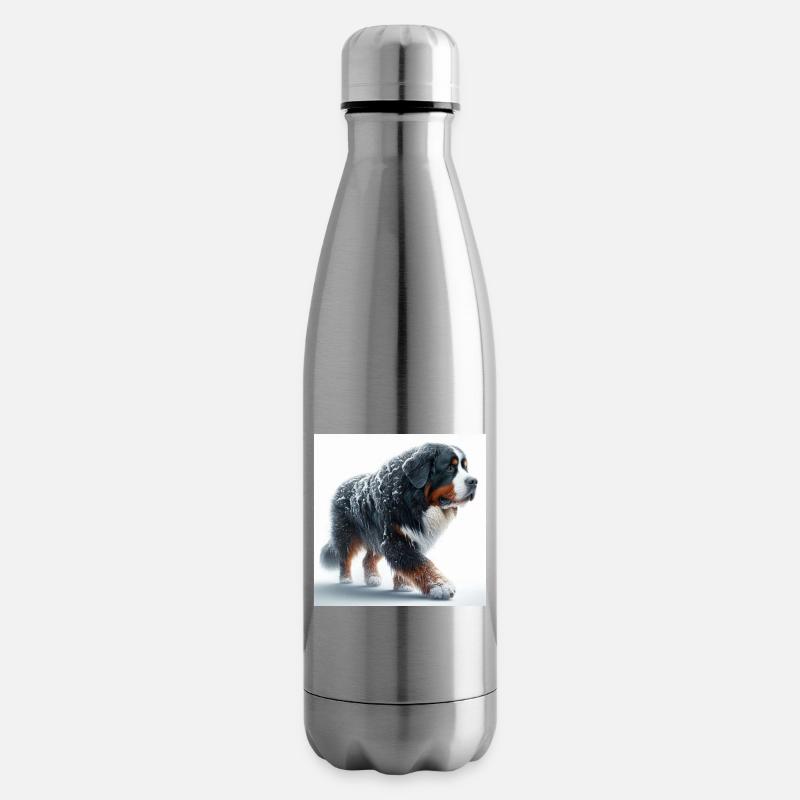 Berner Sennenhund - Isolierflasche - Lightsilver
