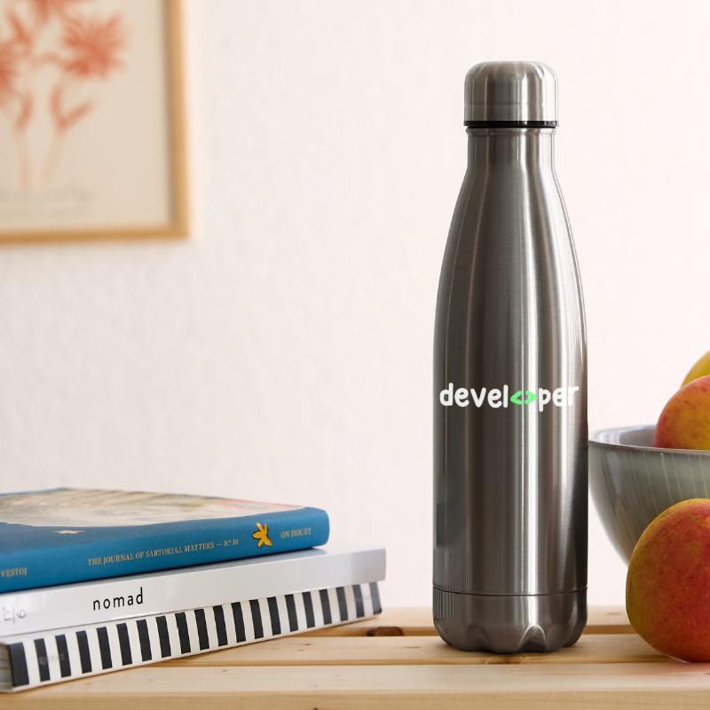 Developer Code Scripting Debug Informatik Geek Insulated Water Bottle