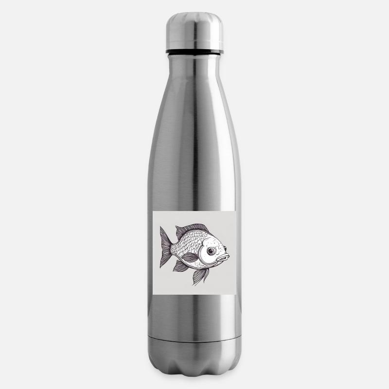 Fisch - Isolierflasche - Lightsilver