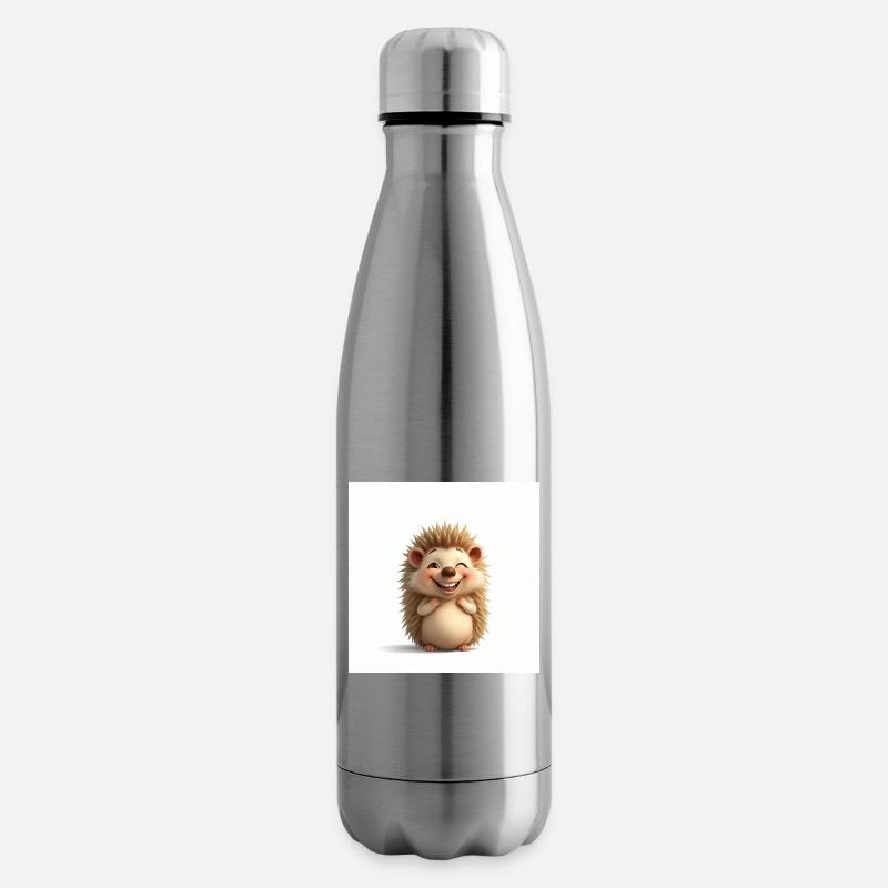 Hérisson câlin trop mignon - Bouteille isotherme - argent clair