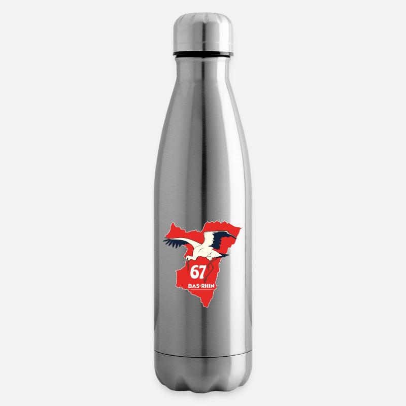 Bas-Rhin - Bouteille isotherme - argent clair