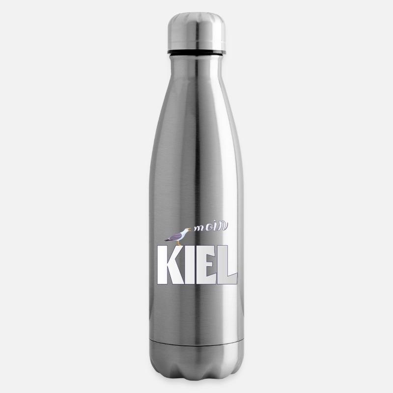 Kiel Möwe & Moin Design - Isolierflasche - Lightsilver