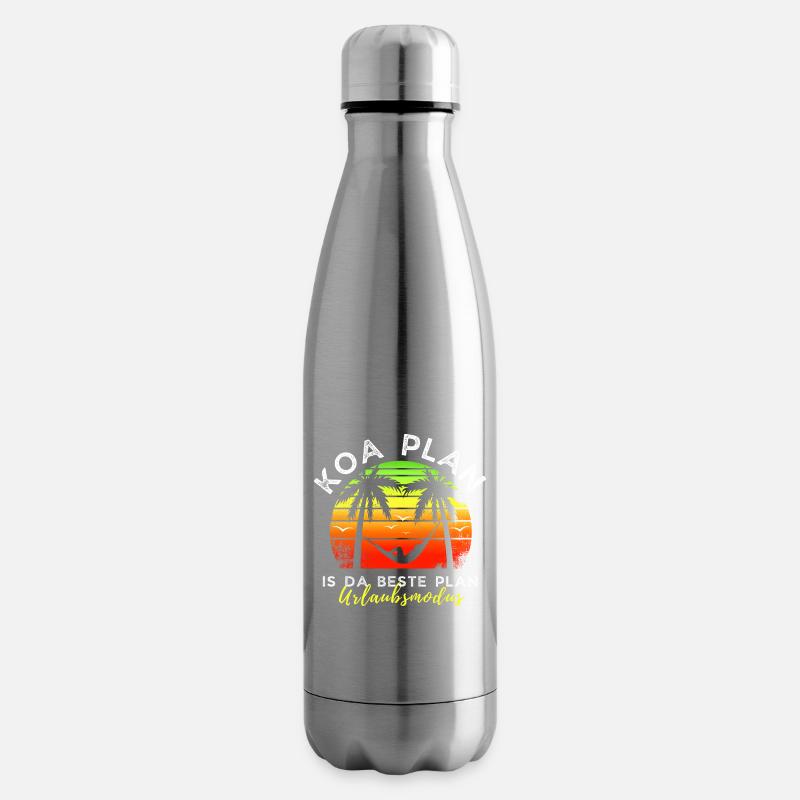 koa Plan is da beste Plan - Urlaubsmodus - Isolierflasche - Lightsilver