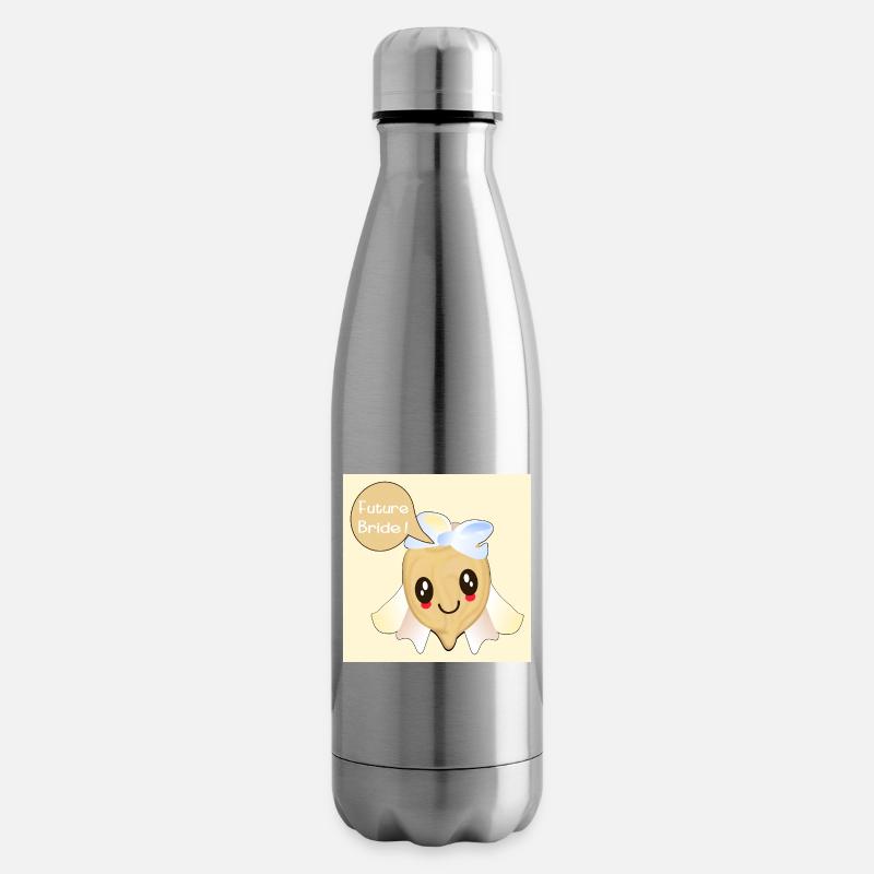 Kawaii Future Bride Kichererbse - Isolierflasche - Lightsilver