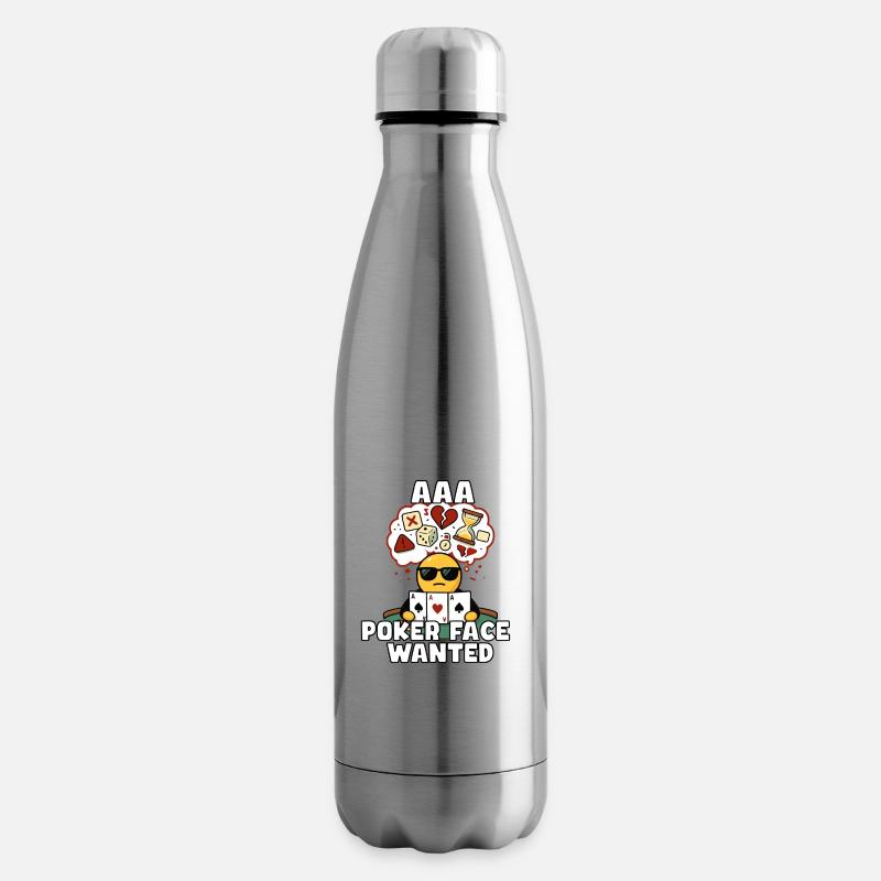 AAA Poker Face gesucht - Isolierflasche - Lightsilver