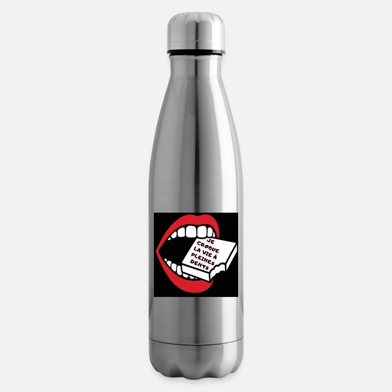 Das Leben ist gut - Isolierflasche - Lightsilver