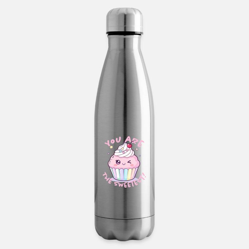 Tu es le cupcake le plus mignon - Bouteille isotherme - argent clair