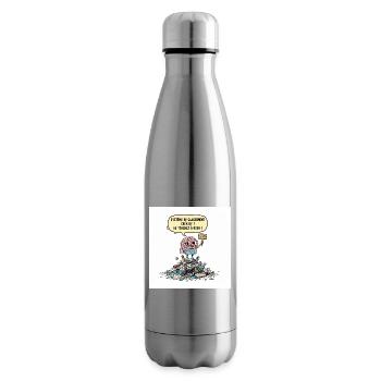 Kreatives Chaos-Gehirn - Isolierflasche - Lightsilver - Rechts