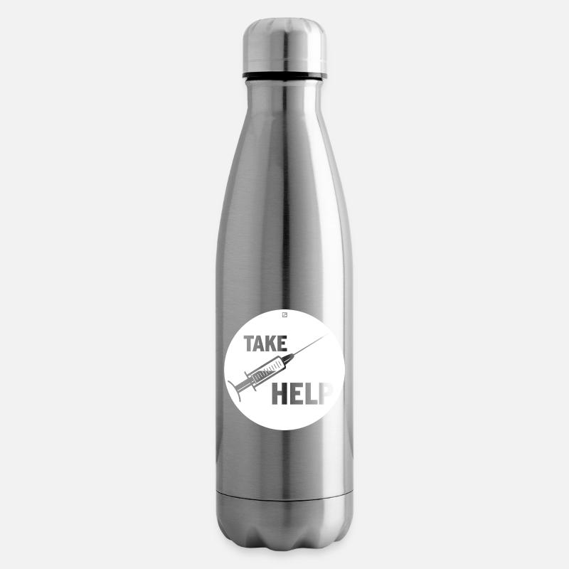DEMANDEZ DE L’AIDE - Bouteille isotherme - argent clair