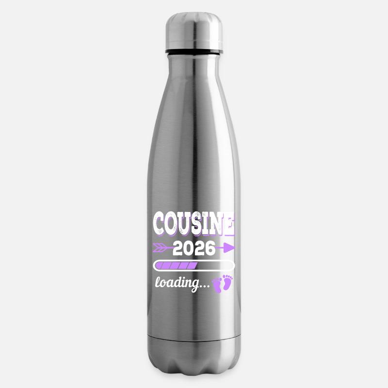 Cousine 2026 Loading Schwangerschaft Geschenkidee - Isolierflasche - Lightsilver
