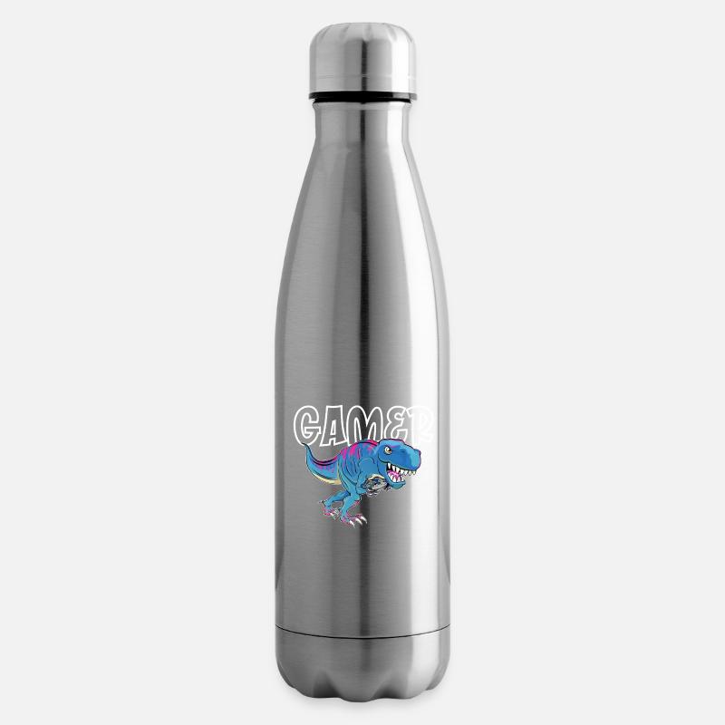 Gamer Gaming T_Rex - Isolierflasche - Lightsilver