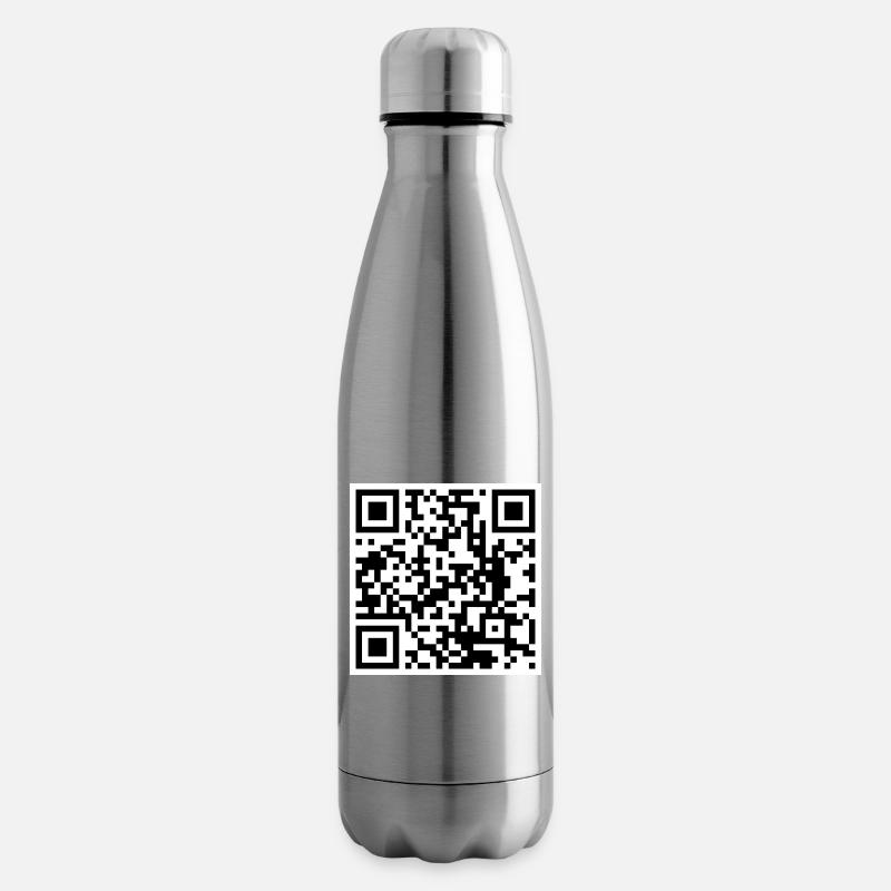 QR-Code-Zitat lustiger Humor - Isolierflasche - Lightsilver