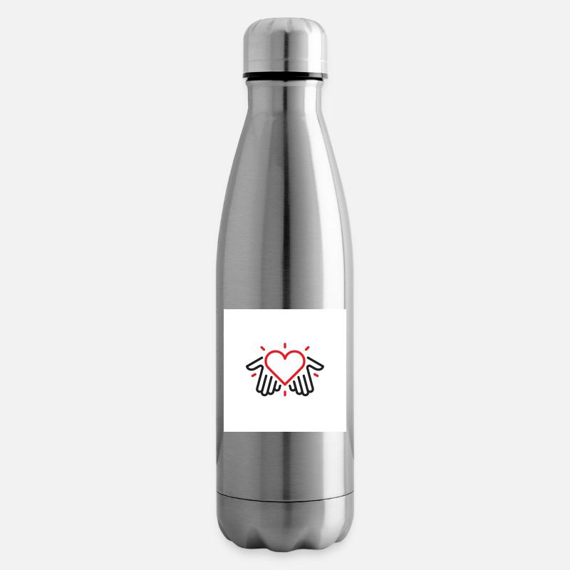 Hände der Liebe - Isolierflasche - Lightsilver